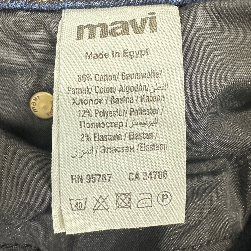 Mavi Zach Jeans Mens 32x32 Blue Straight Leg Stretch Denim (Fits 32x31) - Picture 5 of 12